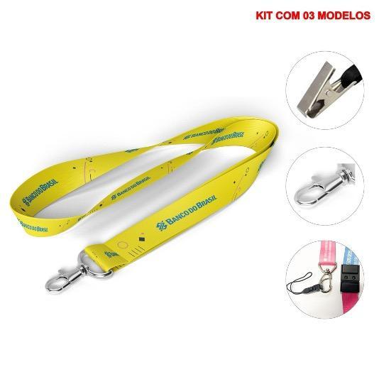 Kit com 03 Cordão para Crachás - Banco do Brasil - 1