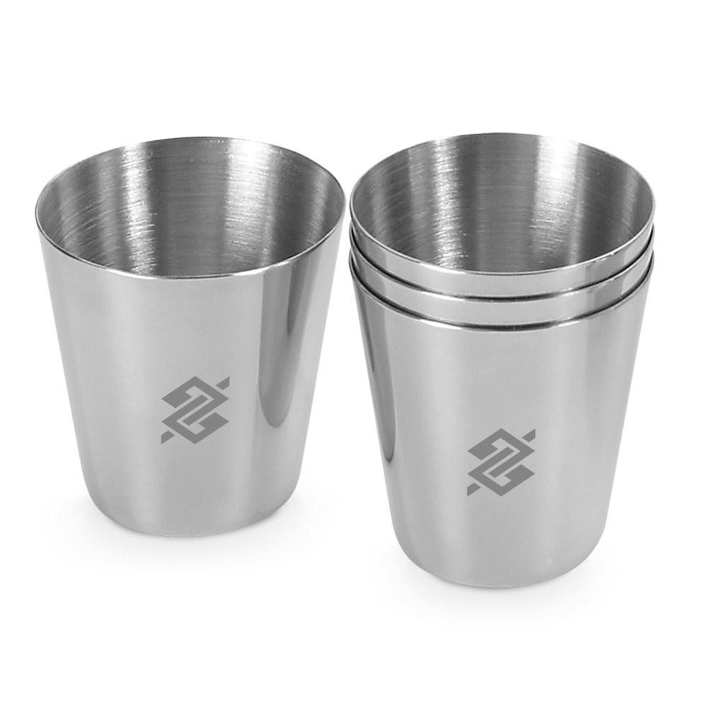 Conjunto de 04 Copos 25ml em Aço Inox - 4