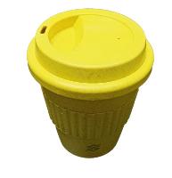 Copo de Viagem em Fibra de Bambu - Amarela - 2