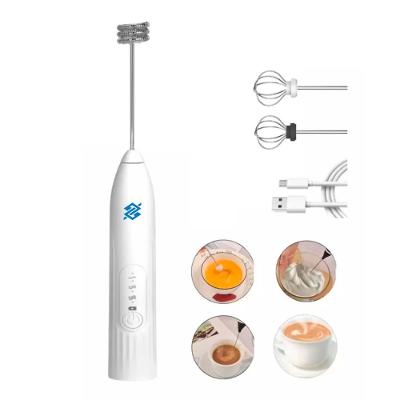 Misturador Bebidas Ovos Mini Mixer Fuê Portátil Elétrico Recarregável - Branco