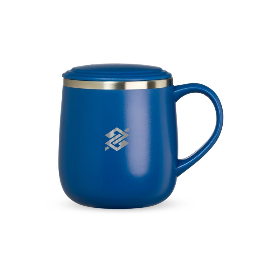 Caneca Parede Dupla 370ml - Azul - 1