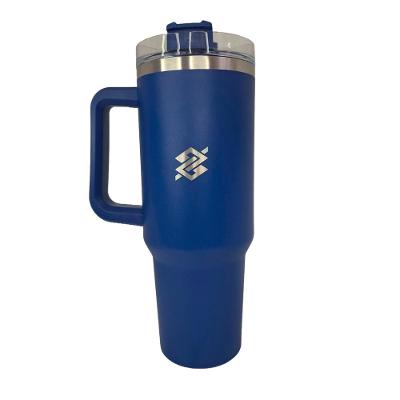 Caneca Térmica Com Canudo 1,2L - Azul