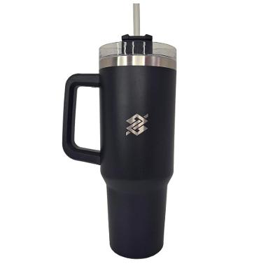Caneca Térmica Com Canudo 1,2L - Preto