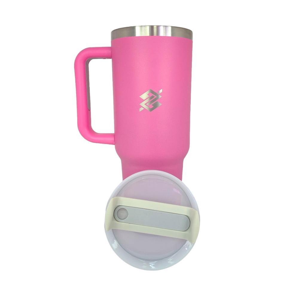 Caneca Com Tampa Emborrachada Térmica 1,2L - Pink - 2