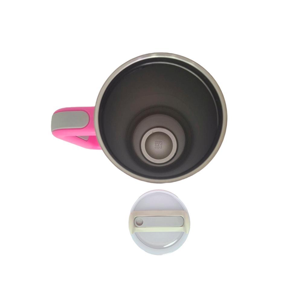 Caneca Com Tampa Emborrachada Térmica 1,2L - Pink - 3