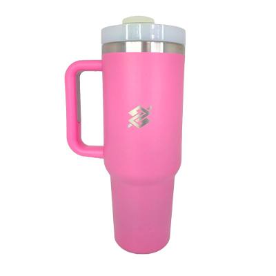 Caneca Com Tampa Emborrachada Térmica 1,2L - Pink
