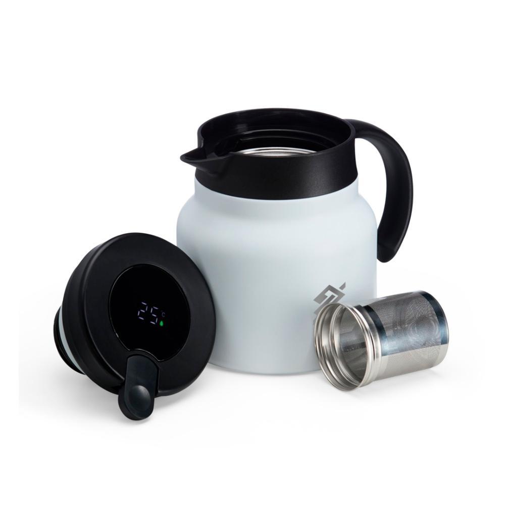 Chaleira Térmica Inox 750ml com Display LED - Branca - 2