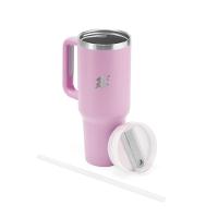 Caneca Com Tampa Emborrachada Térmica 1,2L - Lilás - 6