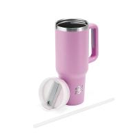 Caneca Com Tampa Emborrachada Térmica 1,2L - Lilás - 7