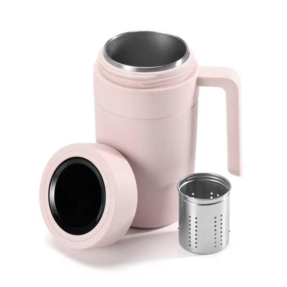Caneca Térmica Inox 500ml com Display LED - Rosa - 2