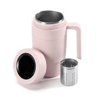 Caneca Térmica Inox 500ml com Display LED - Rosa - 2