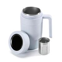 Caneca Térmica Inox 500ml com Display LED - Azul - 2