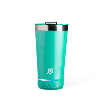 Copo Térmico 400ml com Caixa de Som - Turquesa