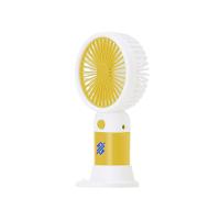Mini Ventilador Recarregável - Amarelo - 5