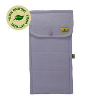 Conjunto de 3 Talheres Bege com Porta Talher Tecido Lilas - 5