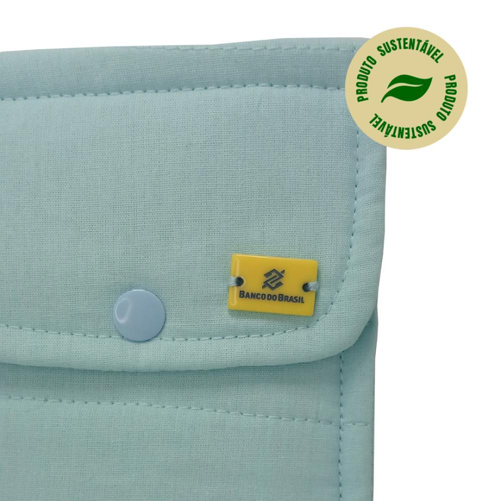 Conjunto de 3 Talheres Azul com Porta Talher Tecido Azul Claro - 6