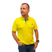 Camiseta Polo Linha Premium Masculina Amarela - Coleção Loja BB - Produto Sustentável - 1