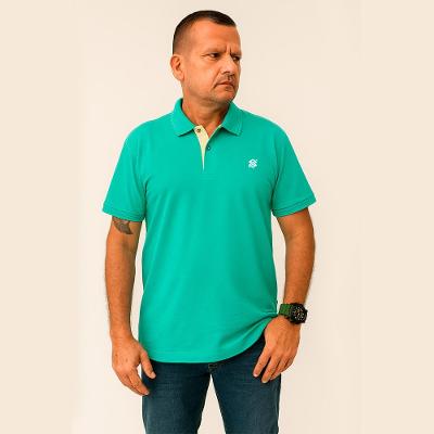 Camiseta Polo Linha Premium Masculina Verde - Coleção Loja BB - Produto Sustentável