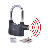 Cadeado Cadeado Anti-Furto Com Alarme - Preto - 2