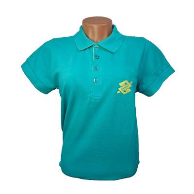 Camiseta Polo Pique Feminina - Coleção Loja BB Slim - Verde