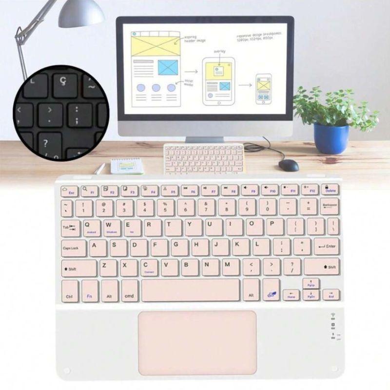 Teclado Sem Fio Bluetooth Com TouchPad - 1