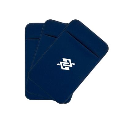 Kit com 03 Porta Cartão para Celular em Lycra - Azul