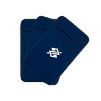 Kit com 03 Porta Cartão para Celular em Lycra - Azul - 1