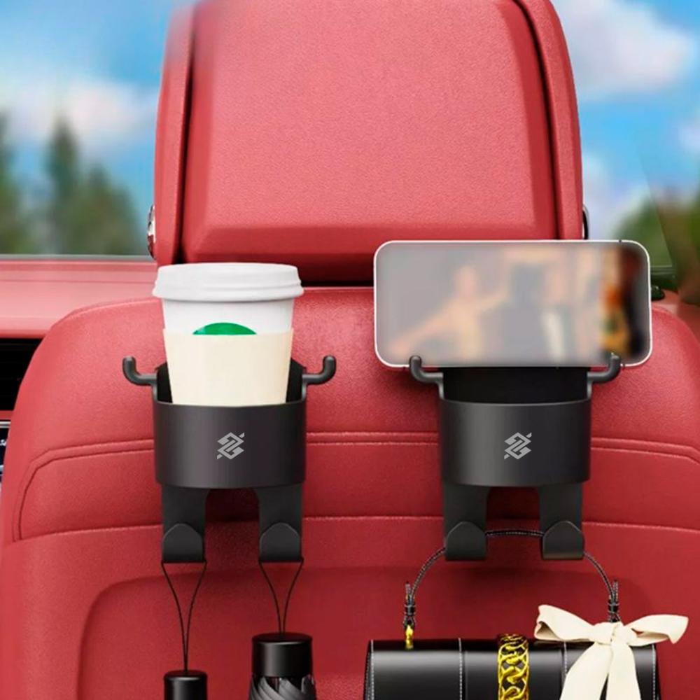 Gancho Multiuso Veicular Porta Copos - Preto - 1