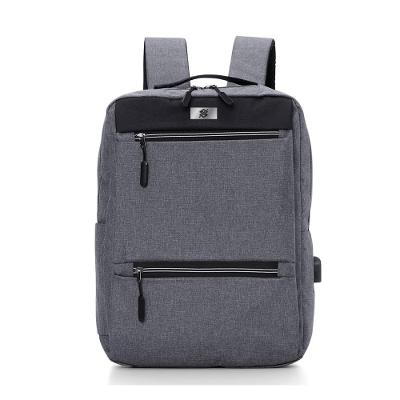 Mochila em Nylon 21 Litros com Saída USB - Cinza