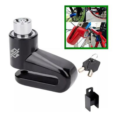 Cadeado Trava De Disco Freio Para Moto E Bike Antifurto - Preto