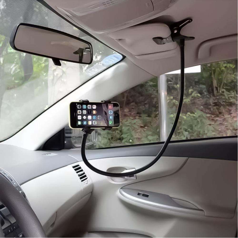 Suporte Comprido Flexível de Celular com Prendedor Articulado para Cama e Mesa Preto - 3