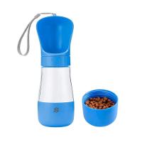 Garrafa Bebedouro Pet Portátil 2 em 1 Água e Ração - Azul - 1