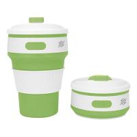 Copo De Silicone Retrátil Dobrável – Ecológico Reutilizável - Verde - 1