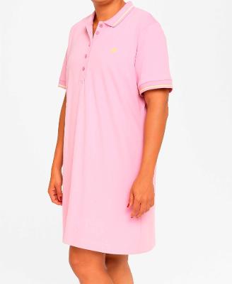 Vestido Polo Feminino Rosa - Linha Premium Coleção Loja BB - Produto Sustentável
