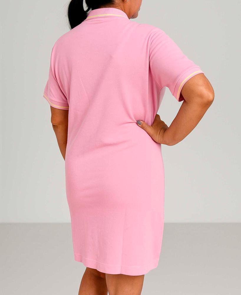 Vestido Polo Feminino Rosa - Linha Premium Coleção Loja BB - Produto Sustentável - 2