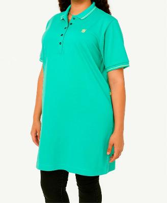Vestido Polo Feminino Verde - Linha Premium Coleção Loja BB - Produto Sustentável