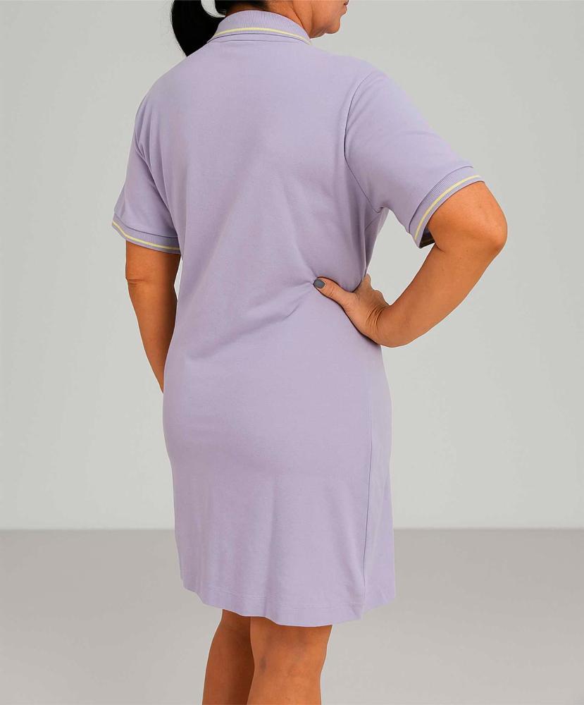 Vestido Polo Feminino Lilás - Linha Premium Coleção Loja BB - Produto Sustentável - 4