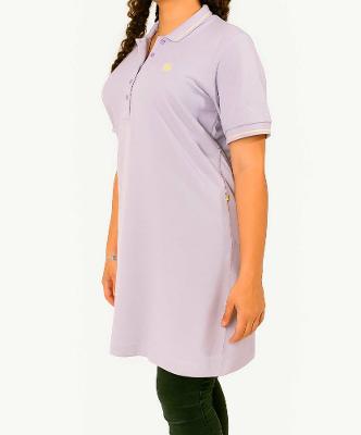Vestido Polo Feminino Lilás - Linha Premium Coleção Loja BB - Produto Sustentável