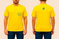 Camiseta Básica Masculina Amarela - Coleção DIOPE - Produto Sustentável - 1