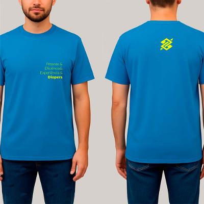 Camiseta Básica Masculina Azul - Coleção DIOPE - Produto Sustentável