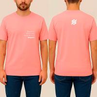 Camiseta Básica Unissex Rosa - Coleção DIOPE - Produto Sustentável - 1