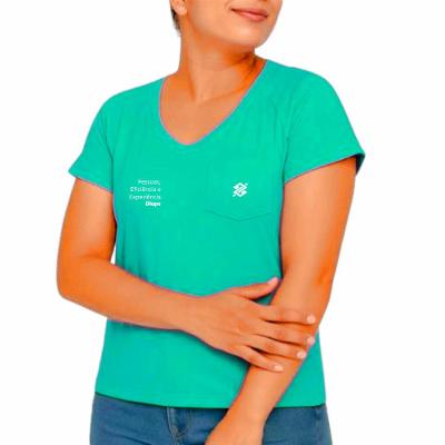 Camiseta T-Shirt Feminina Verde - Coleção DIOPE - Produto Sustentável
