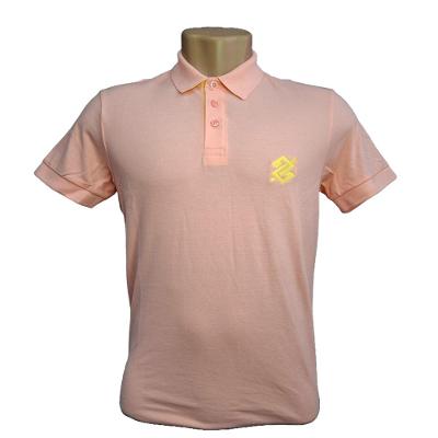 Camiseta Polo Pique Masculina - Coleção Loja BB Slim - Rosa