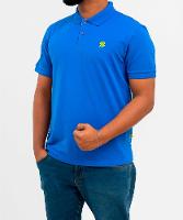 Camiseta Polo Linha Premium Masculina Azul - Coleção Loja BB - Produto Sustentável