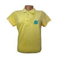 Camiseta Polo Pique Slim Premium Feminina - Amarela - 1