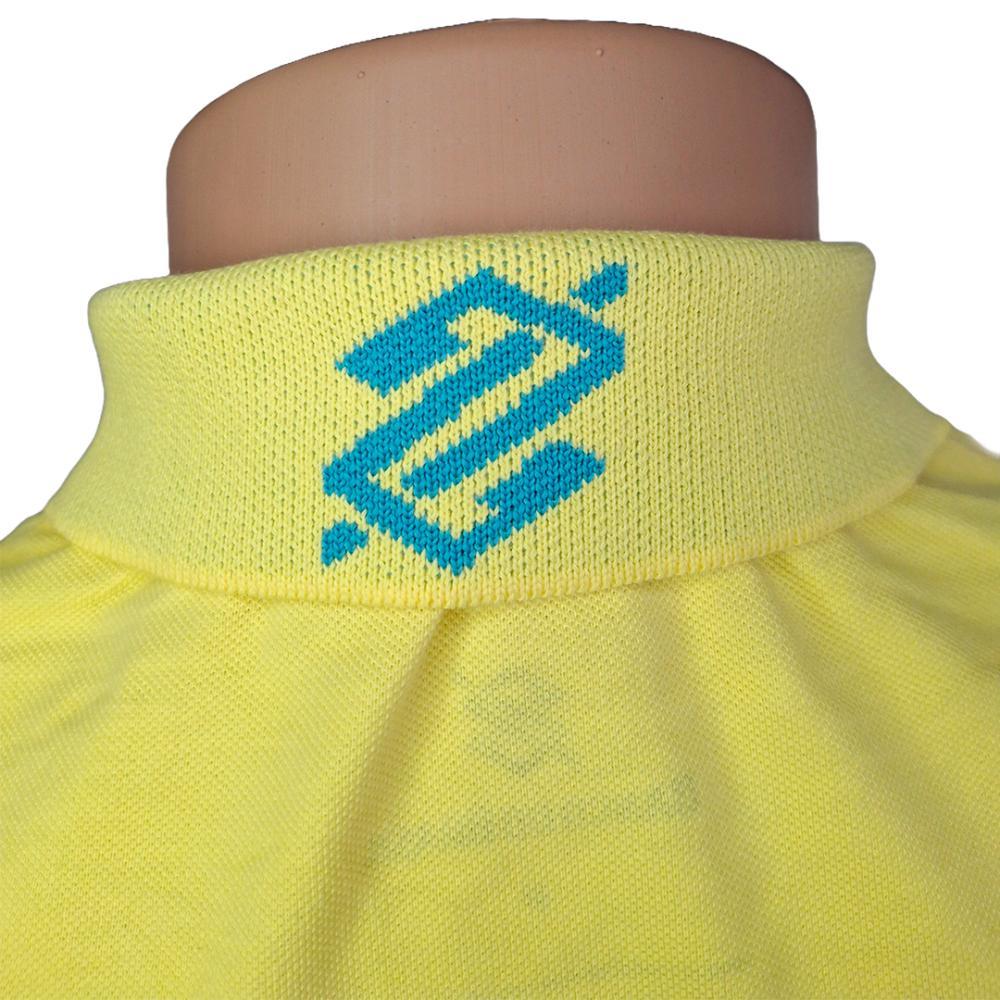 Camiseta Polo Pique Slim Premium Masculina - Amarela - 3