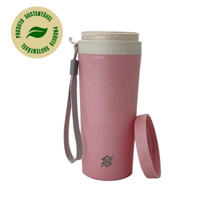 Copo Fibra de Bambu com Parede Dupla 350ML - Produto Sustentável