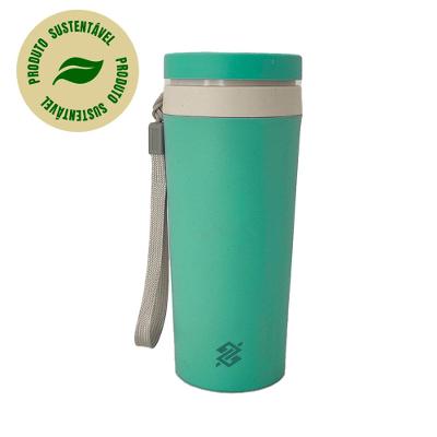 Copo Fibra de Bambu com Parede Dupla 350ML - Produto Sustentável