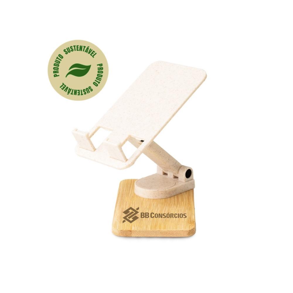 Suporte Retrátil para Celular e Tablet Bambu - Produto Sustentável - BB CONSÓRCIOS - 1