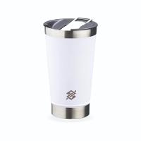 Copo Térmico 500ml em Inox com Abridor - Branco - 1